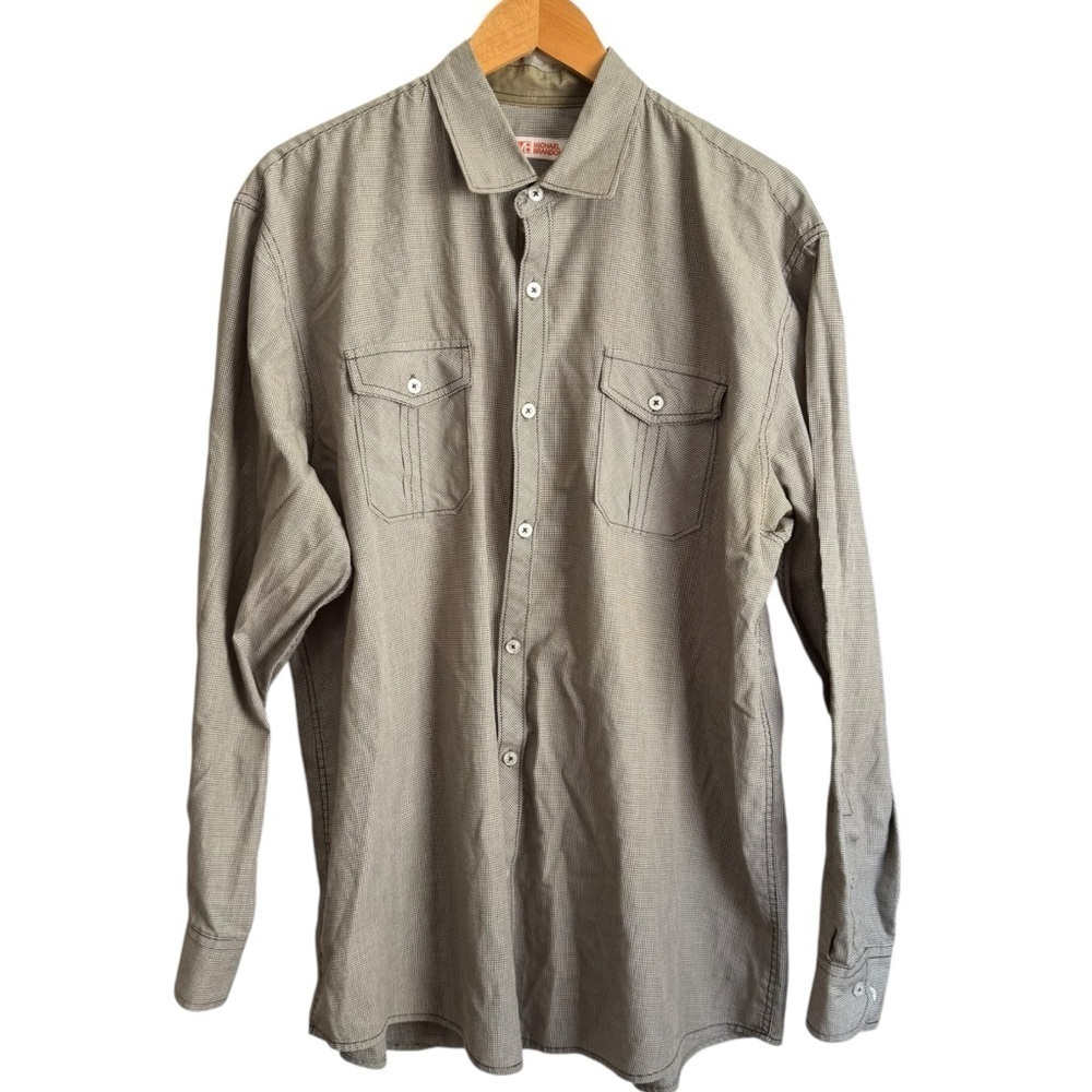 4/$25 Michael Brandon Men’s Long Sleeve Button Up Shirt Size XL